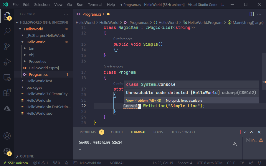 VS Code omnisharp