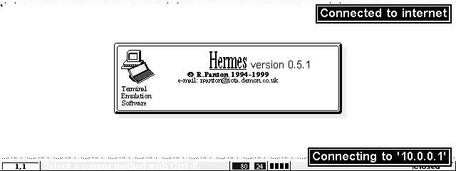 Hermes opening Internet