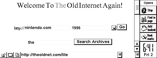 The Old Net - Search Engine and HTTP Proxy