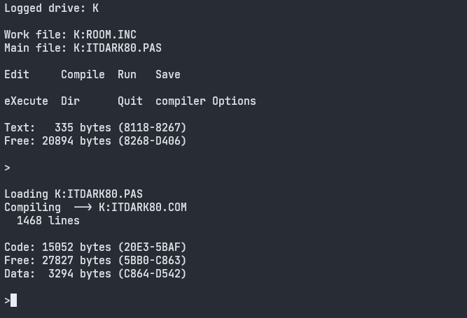 Turbo Pascal 3 Compiler