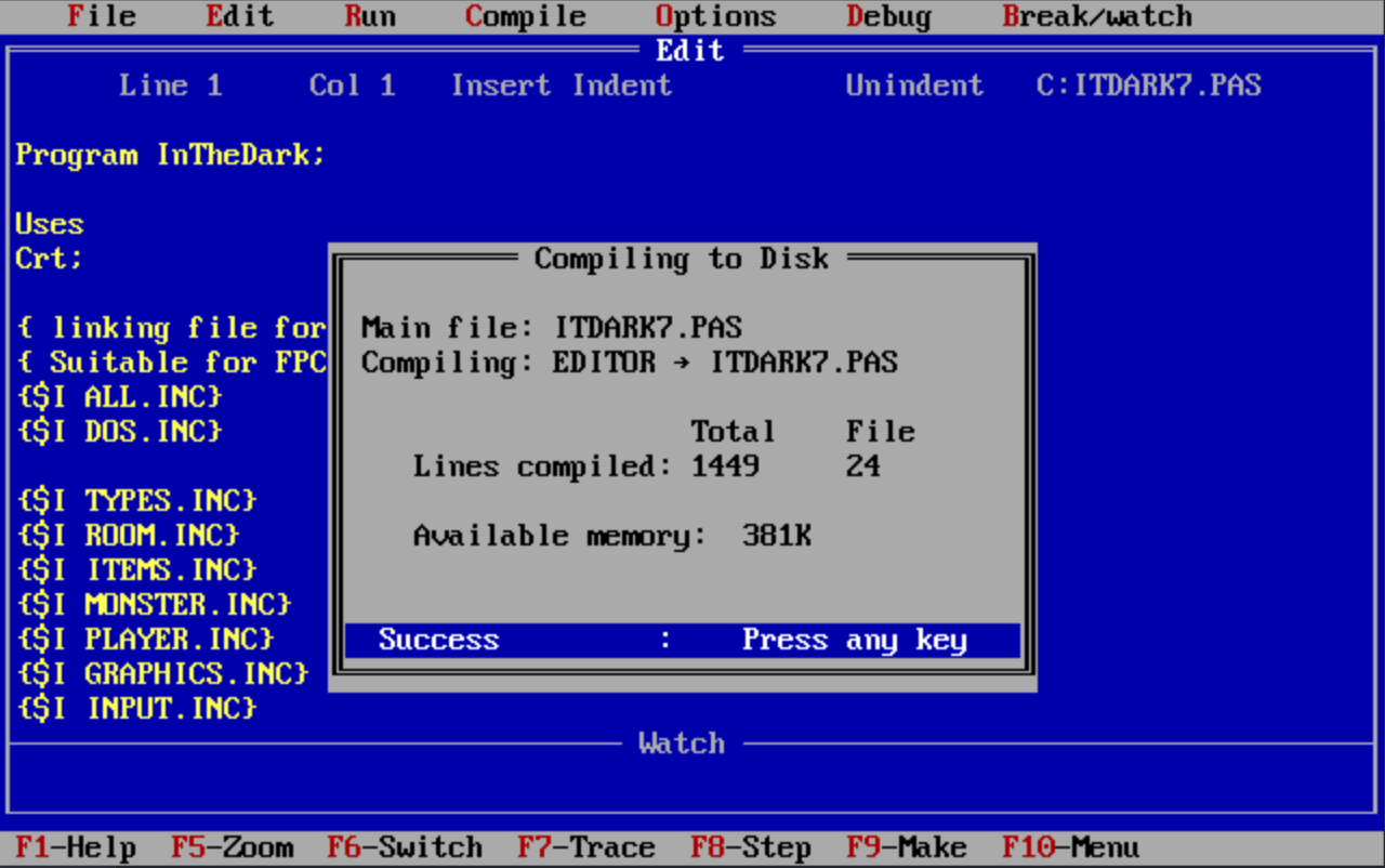Turbo Pascal 5 Compiler